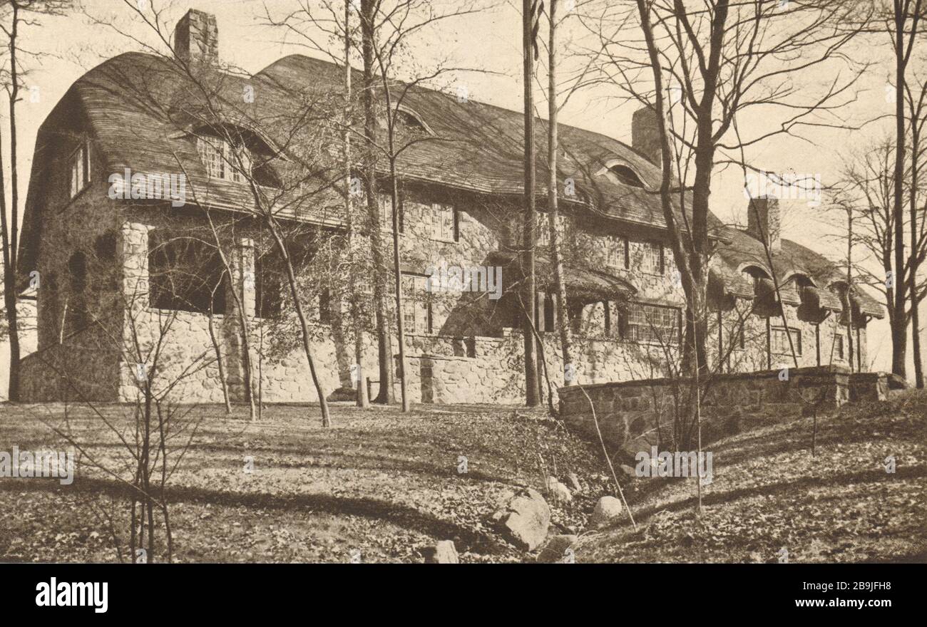 Residence, A. E. Davis, Scarsdale, New York. Rear view. William