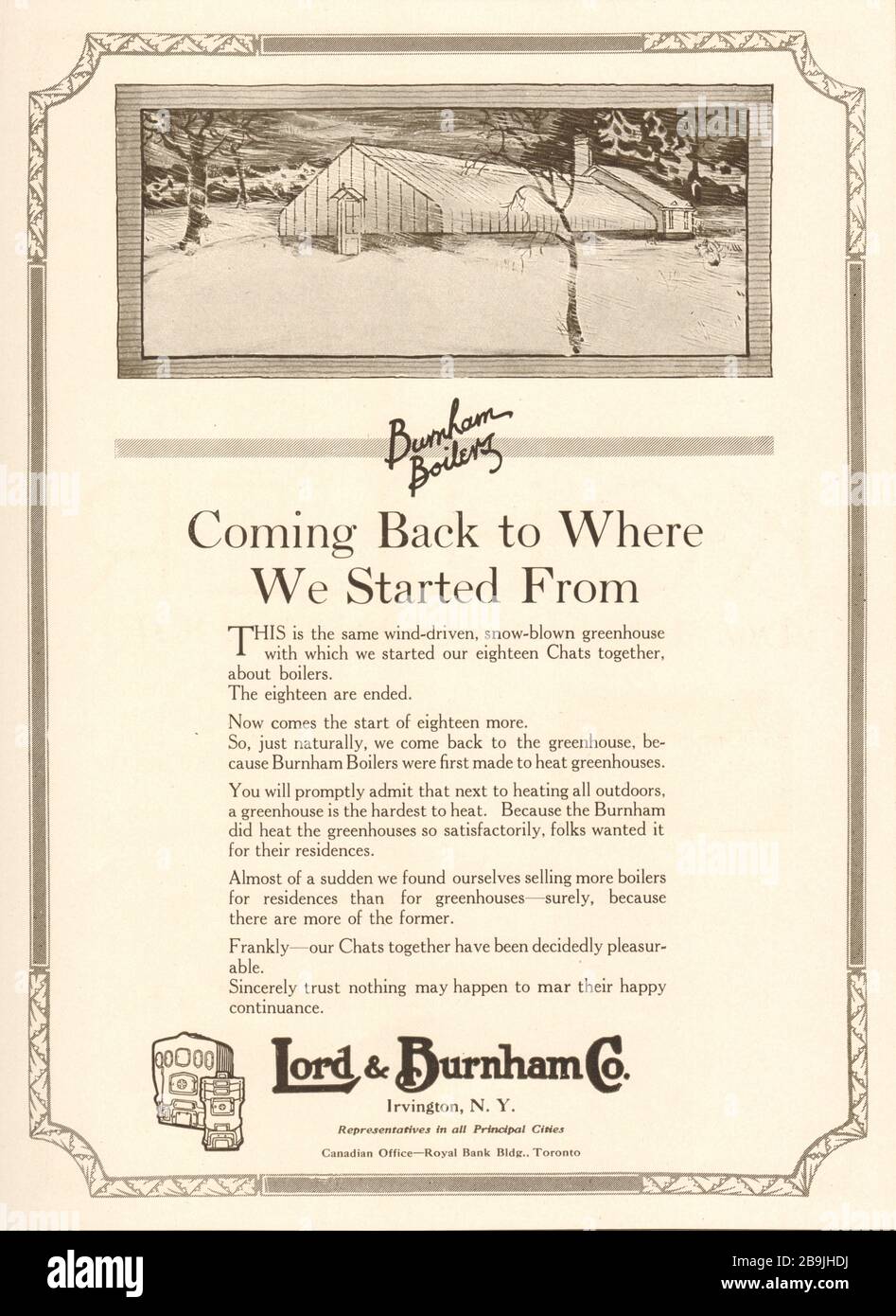 Burnham boilers. Coming back to where we started from. Lord & Burnham