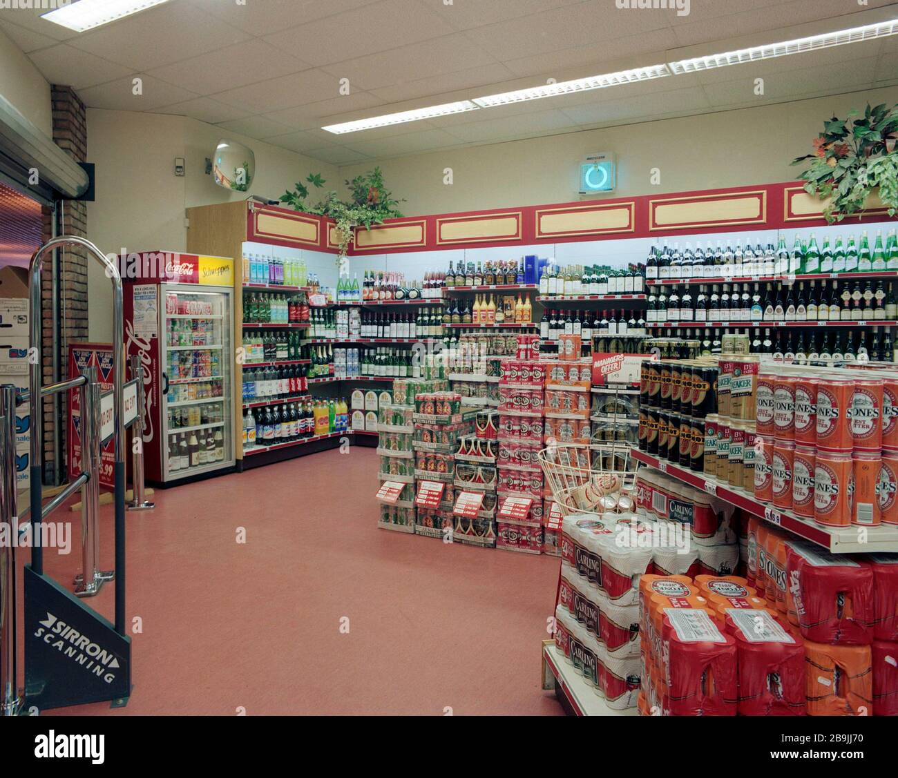 Kwik Save supermarkets in 1991, in north west England, UK Stock Photo