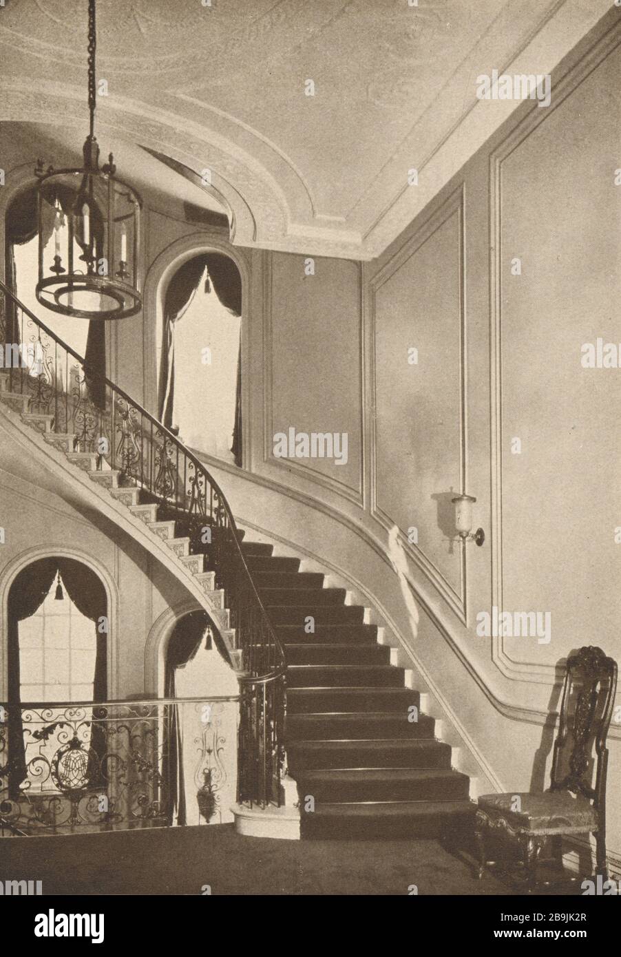Residence, Henry P. Davison, 690 Park Avenue, New York. Stairway