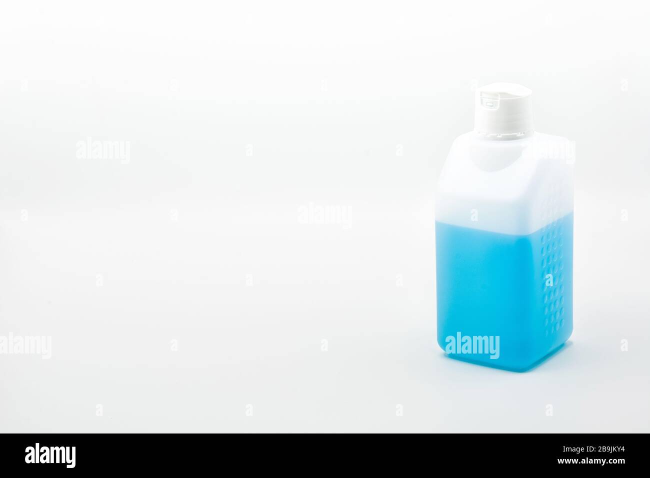 Alcohol disinfectant gel bottle isolated on white background.Copy space Stock Photo