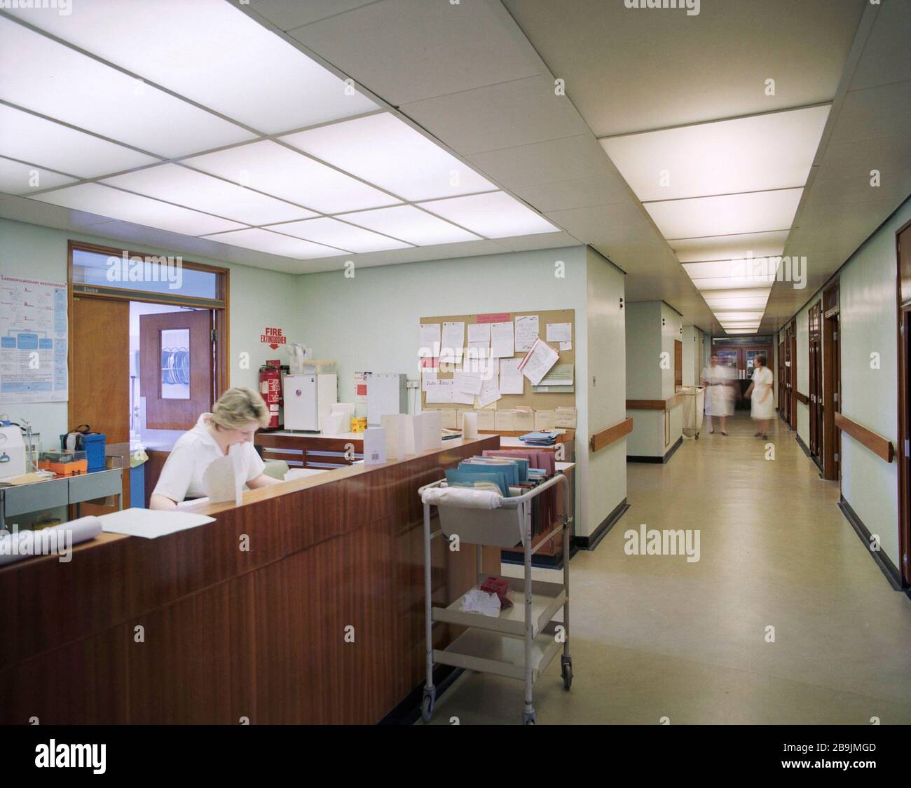 Pontefract General Infirmary in 1991, West Yorkshire, Northern England ...