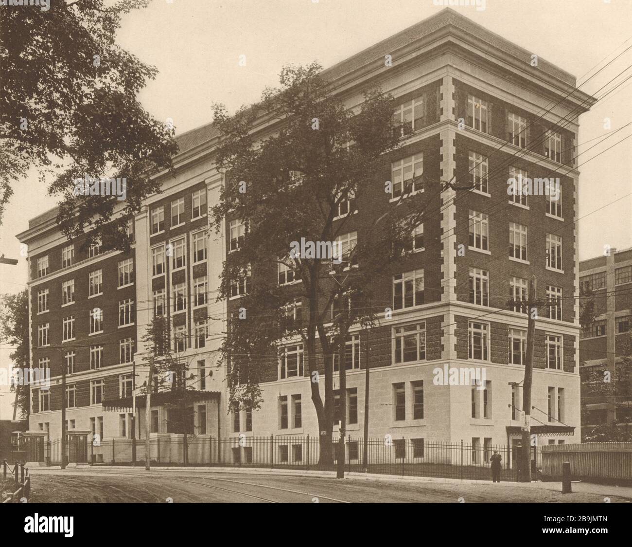 The administration building, Fisk Rubber Co., Chicopee Falls, Massachusetts. Geo. B. Allen, Architect (1919) Stock Photo