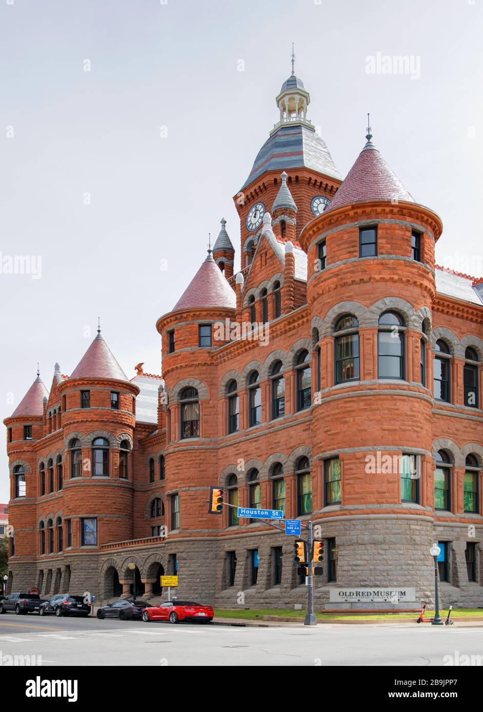 the old red museum,an old courthouse  in downtown dallas texas Stock Photo