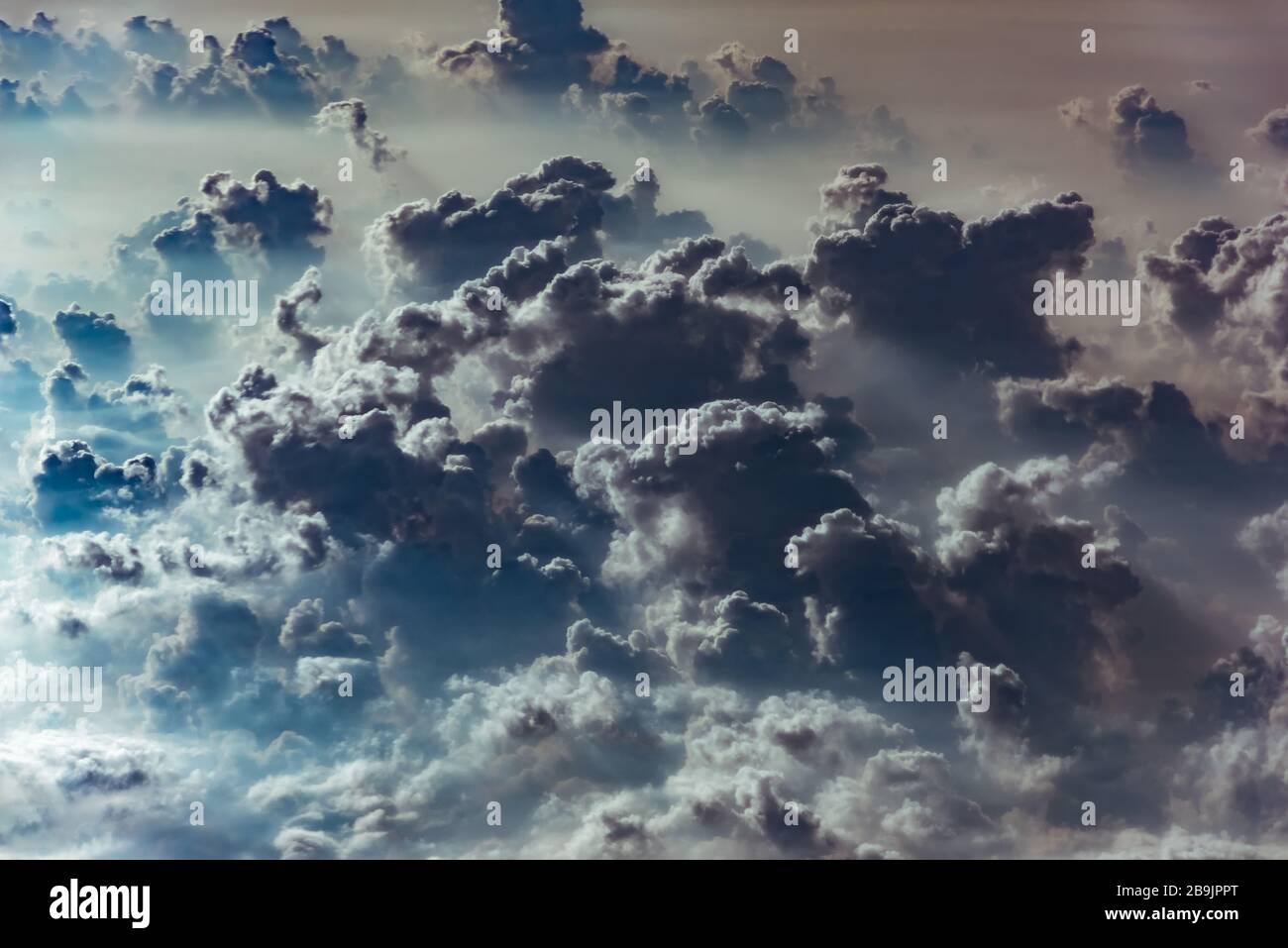 cloud and sky view from the window of an airplane Stock Photo - Alamy