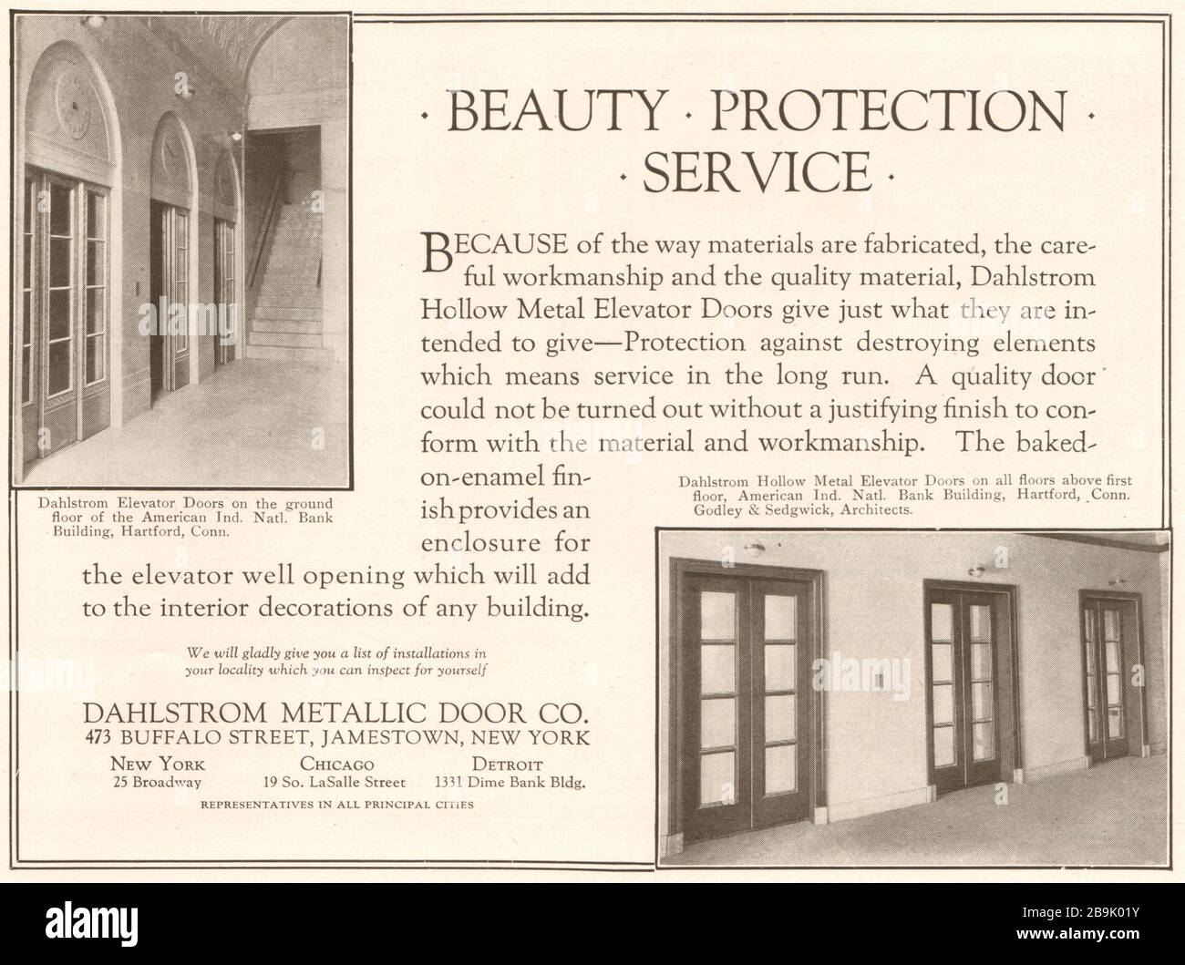 Elevator doors, American Industrial National Bank building, Hartford