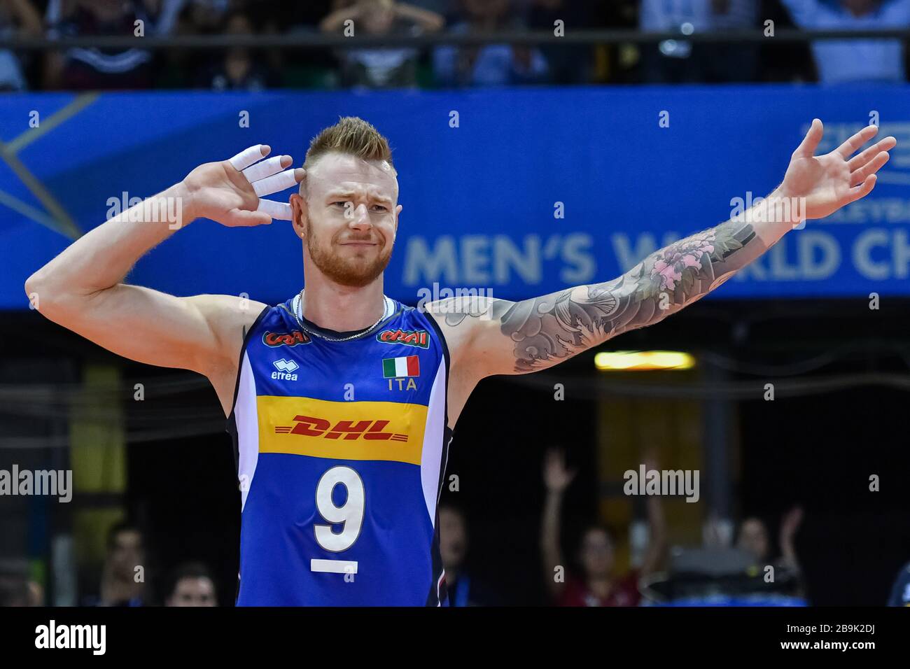 ivan zaytsev during Volleyball Men Italy Team season 2019/20, italy, Italy, 01 Jan 2020, Volleyball Italian Volleyball National Team Stock Photo -