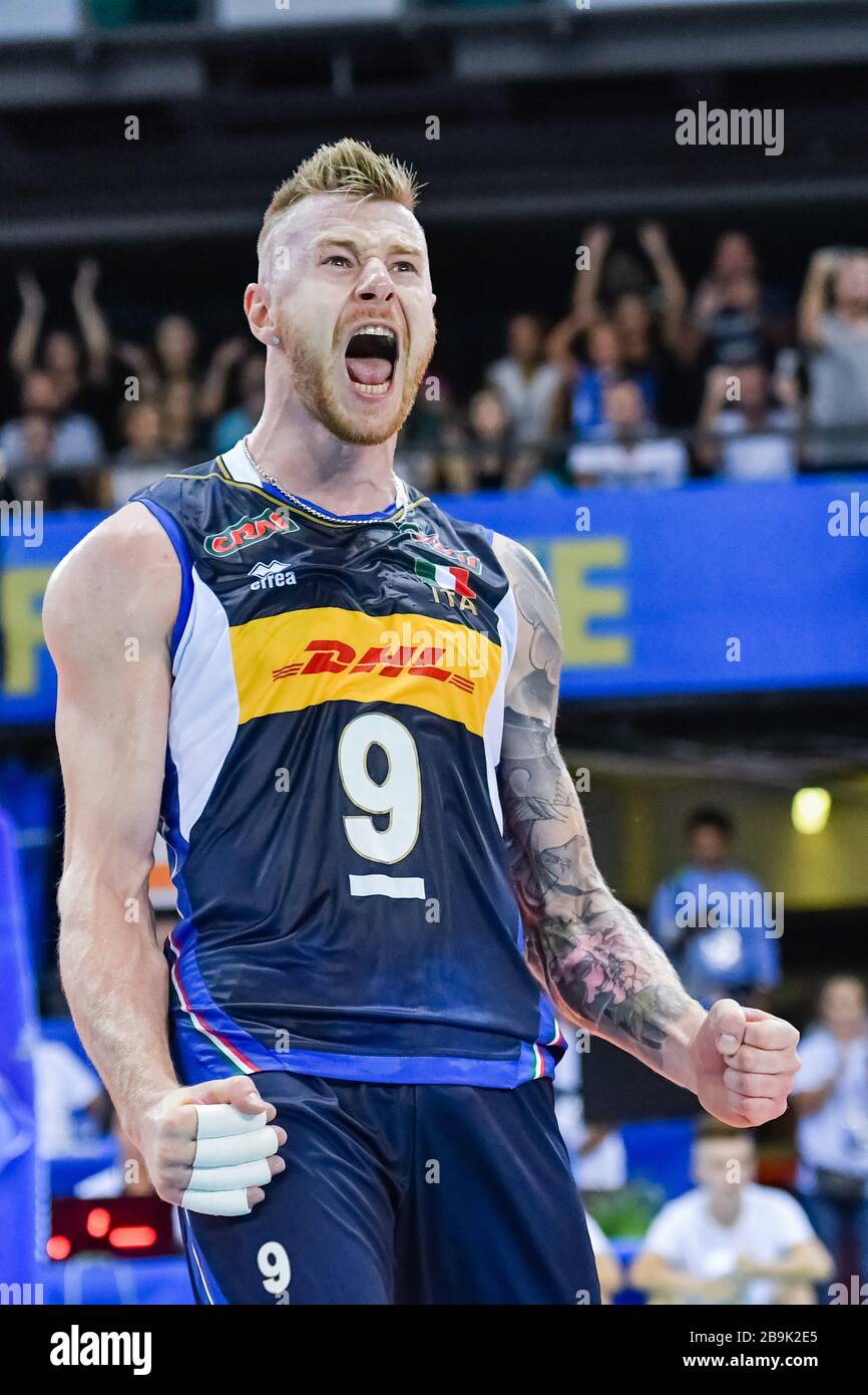 ivan zaytsev during Volleyball Men Italy Team season 2019/20, italy, Italy,  01 Jan 2020, Volleyball Italian Volleyball National Team Stock Photo - Alamy