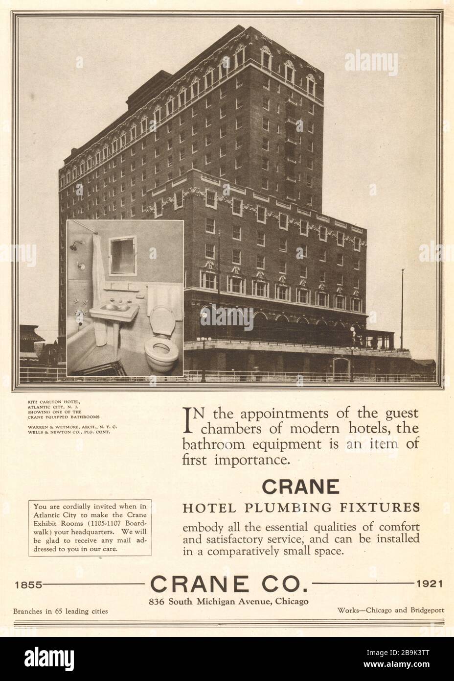 Ritz Carlton Hotel, Atlantic City, New Jersey. Warren & Wetmore, Arch. NYC. Wells & Newton