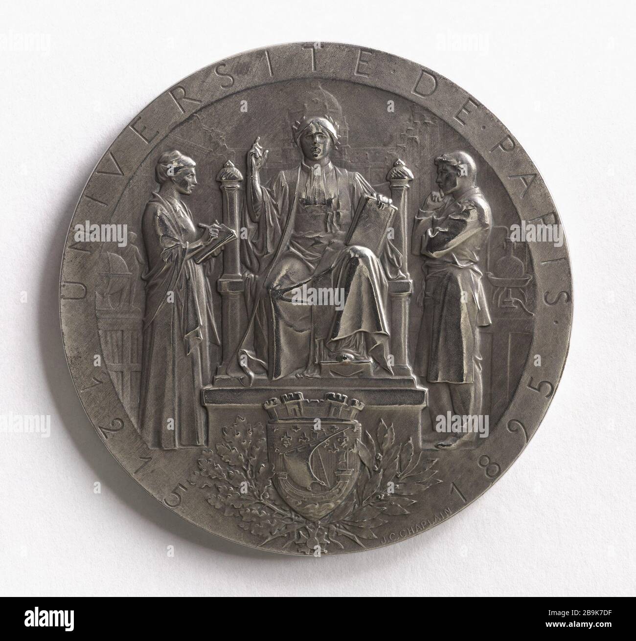 680th Anniversary Of The University Of Paris 1215 15 15 Jules Clement Chaplain 19 1909 680e Anniversaire De L Universite De Paris 15 Bronze Argente Entre 17 Et 1903 Paris Musee Carnavalet Stock Photo Alamy