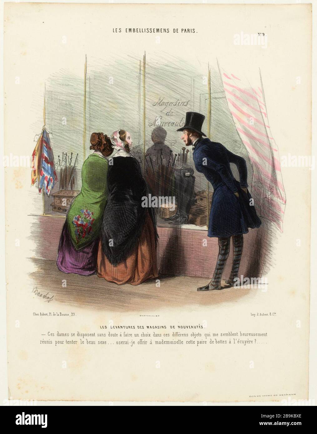 The Embelissements of Paris. . / Storefronts novelty stores (as listed