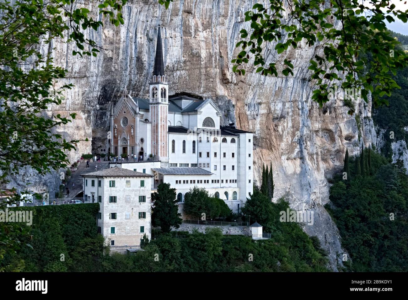 The Madonna della Corona sanctuary in Mount Baldo is one of the most