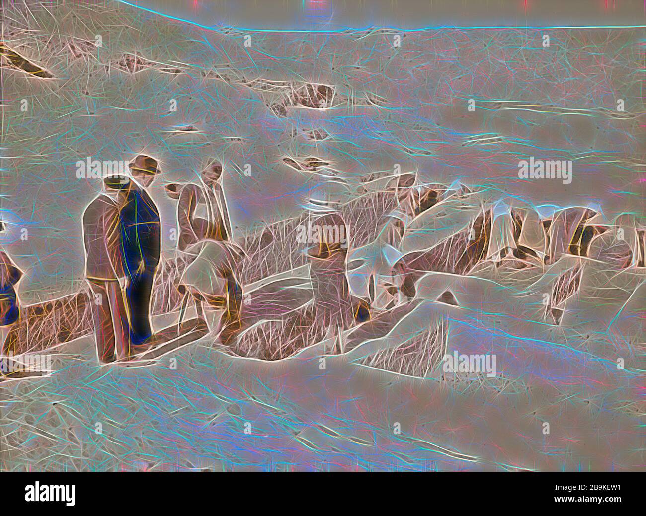 Egypt. The fourth pyramid. Dr. Selim Bey Hassan's excavations close to ...