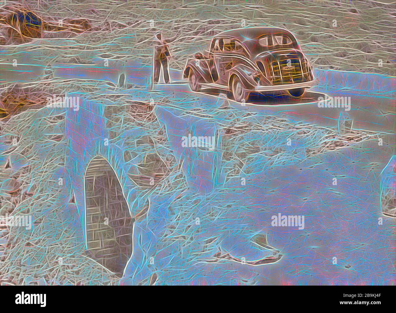 Potash lorries burned on Jericho road Broken bridge on the Jericho road