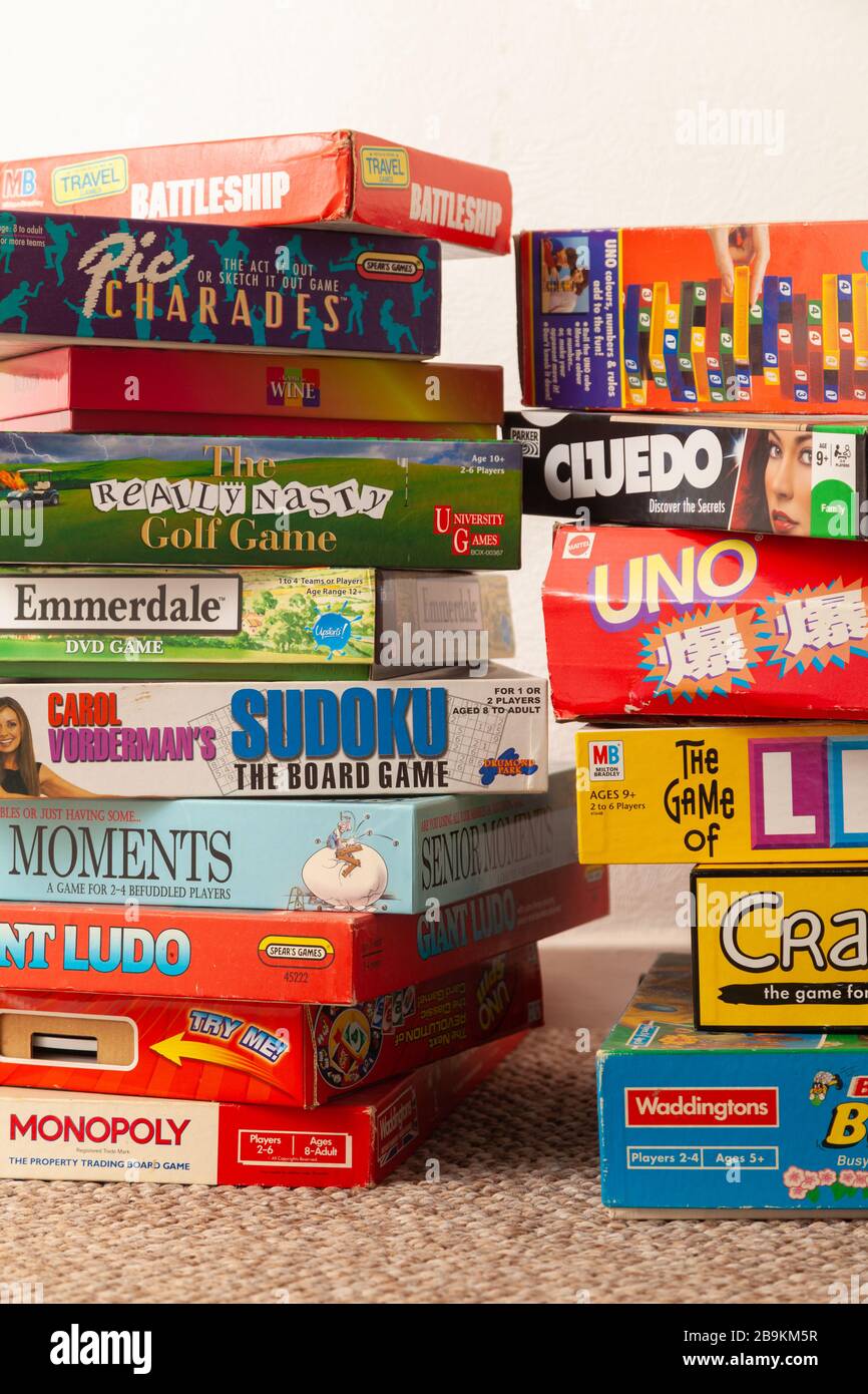 Collection of board games Stock Photo