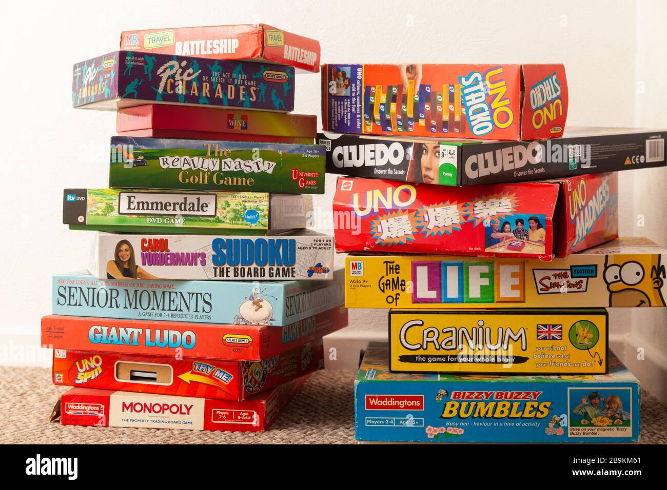 Collection of board games Stock Photo