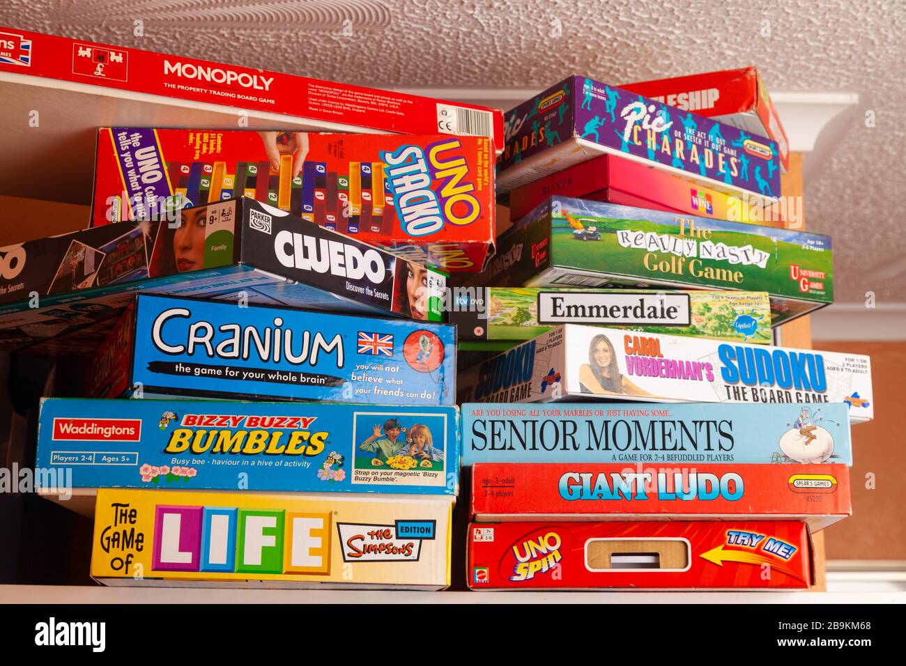 Collection of board games Stock Photo