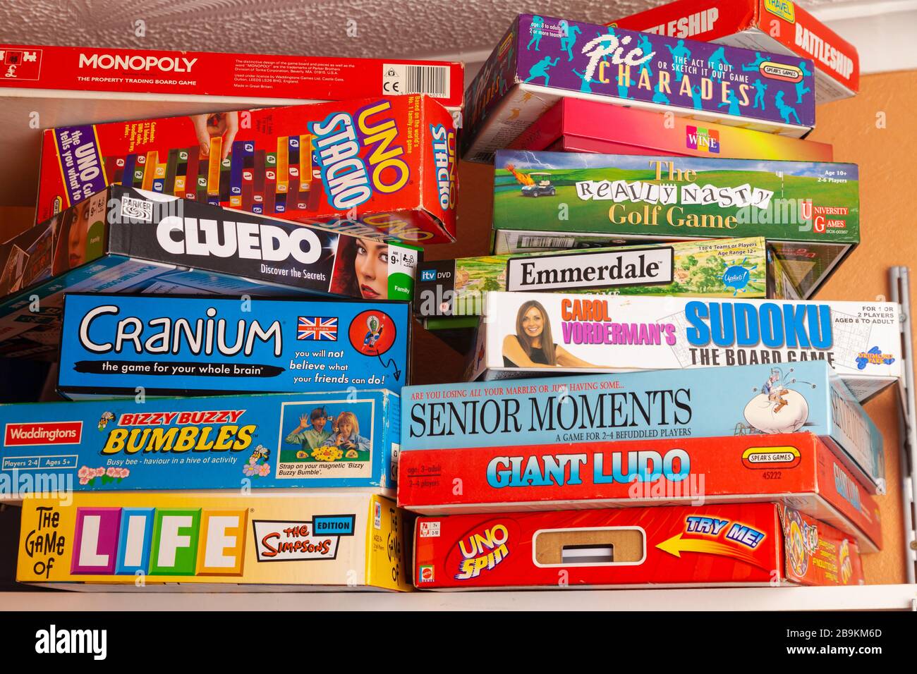 Collection of board games Stock Photo