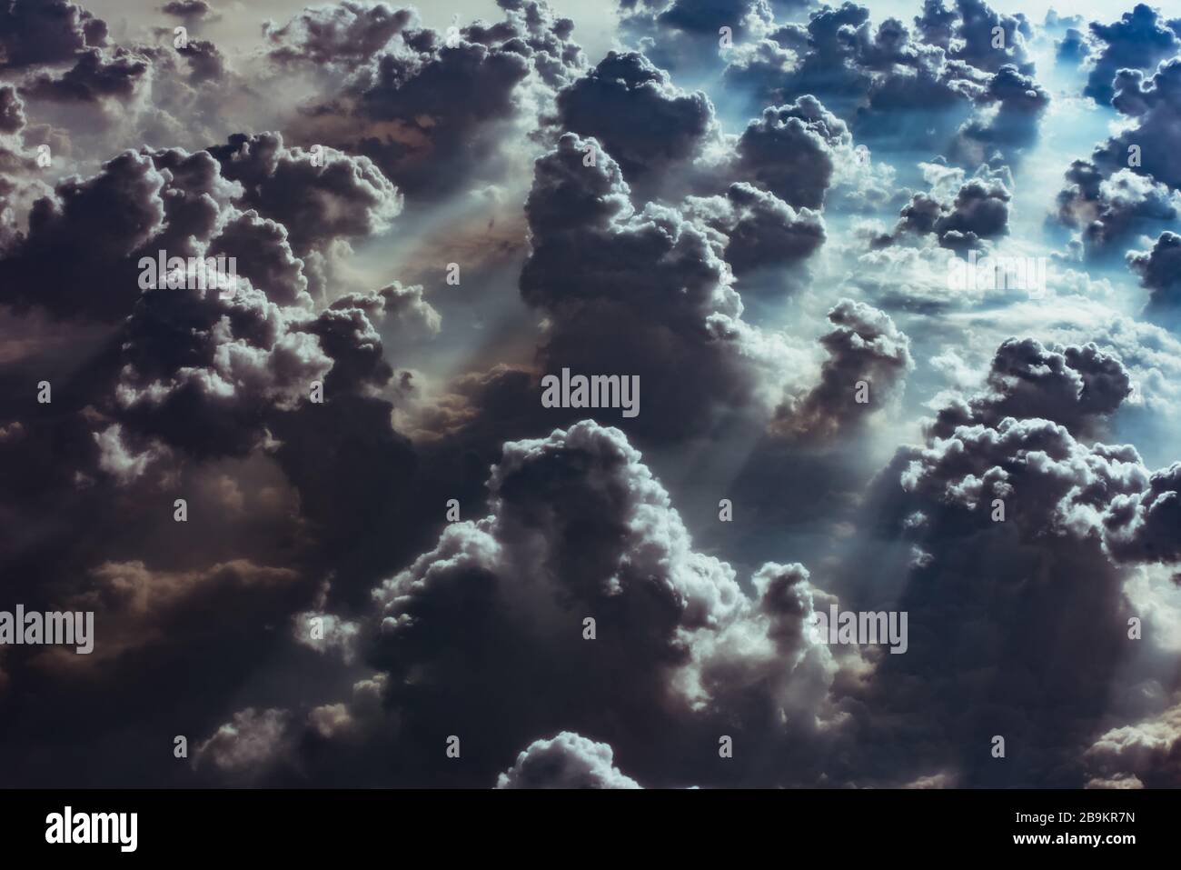 cloud and sky view from the window of an airplane Stock Photo - Alamy