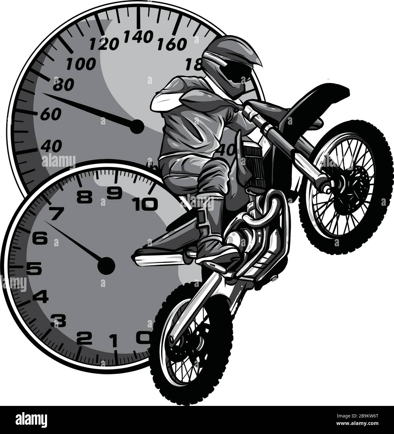 motocross rider ride the motocross bike vector illustration Stock Vector  Image & Art - Alamy