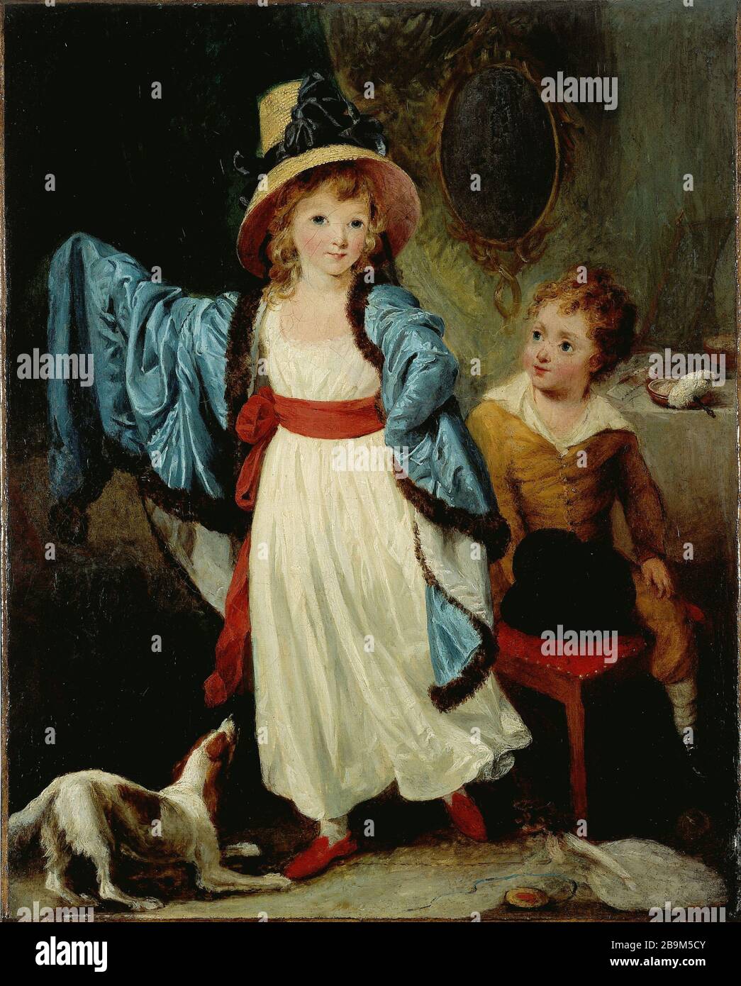 THE MASKED CHILDREN, SAYS Dressing William Artaud. 'Les Enfants déguisés, dit les Atours'. Huile sur toile, vers 1790. Paris, musée Cognacq-Jay. Stock Photo