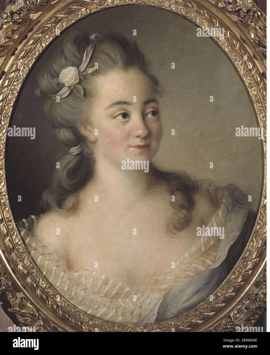 ALLEGED PORTRAIT OF MADAME Dugazon Portrait présumé de Madame Dugazon, actrice de la Comédie italienne. Huile sur toile. Paris, musée Cognacq-Jay. Stock Photo