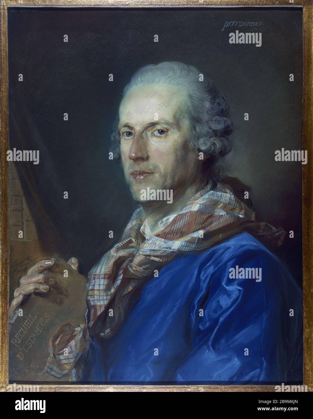 PORTRAIT OF CHARLES LENORMANT DU COUDRAY JeanBaptiste Perronneau (1715