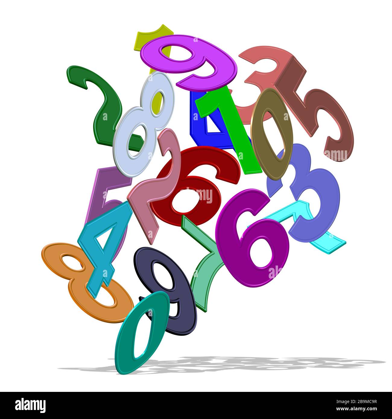 Jumbled Numbers Clipart