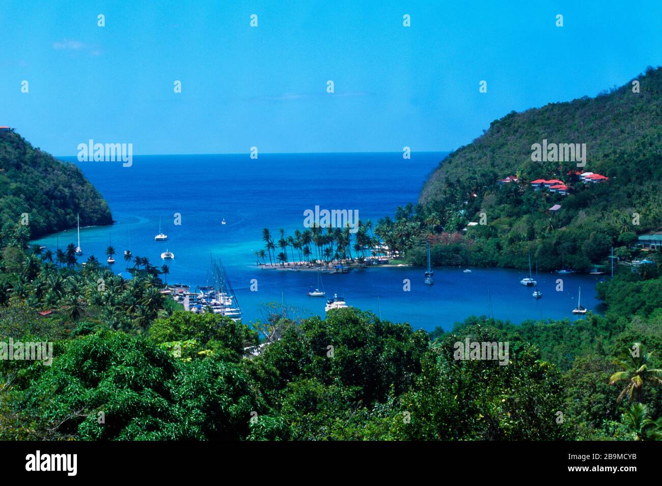 Marigot Bay St Lucia Stock Photo - Alamy