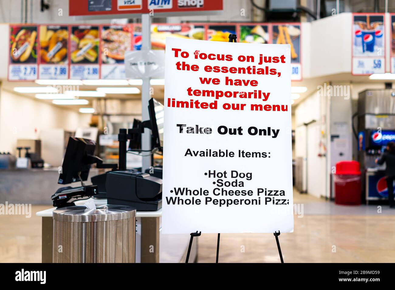 Sterling, USA March 23, 2020 Costco discount membership club store