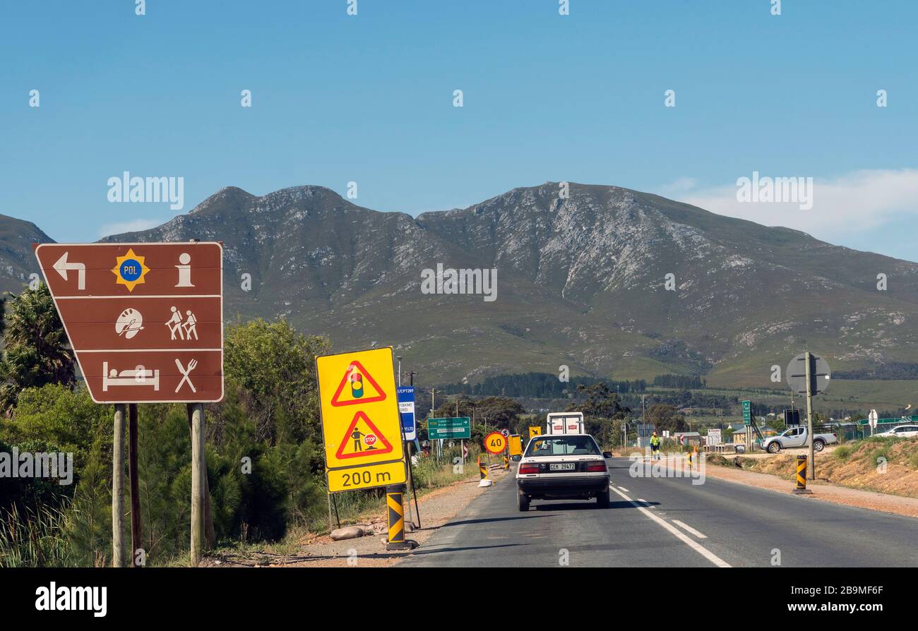 Stanford, Western Cape, South Africa. Dec 2019. The R43 highway