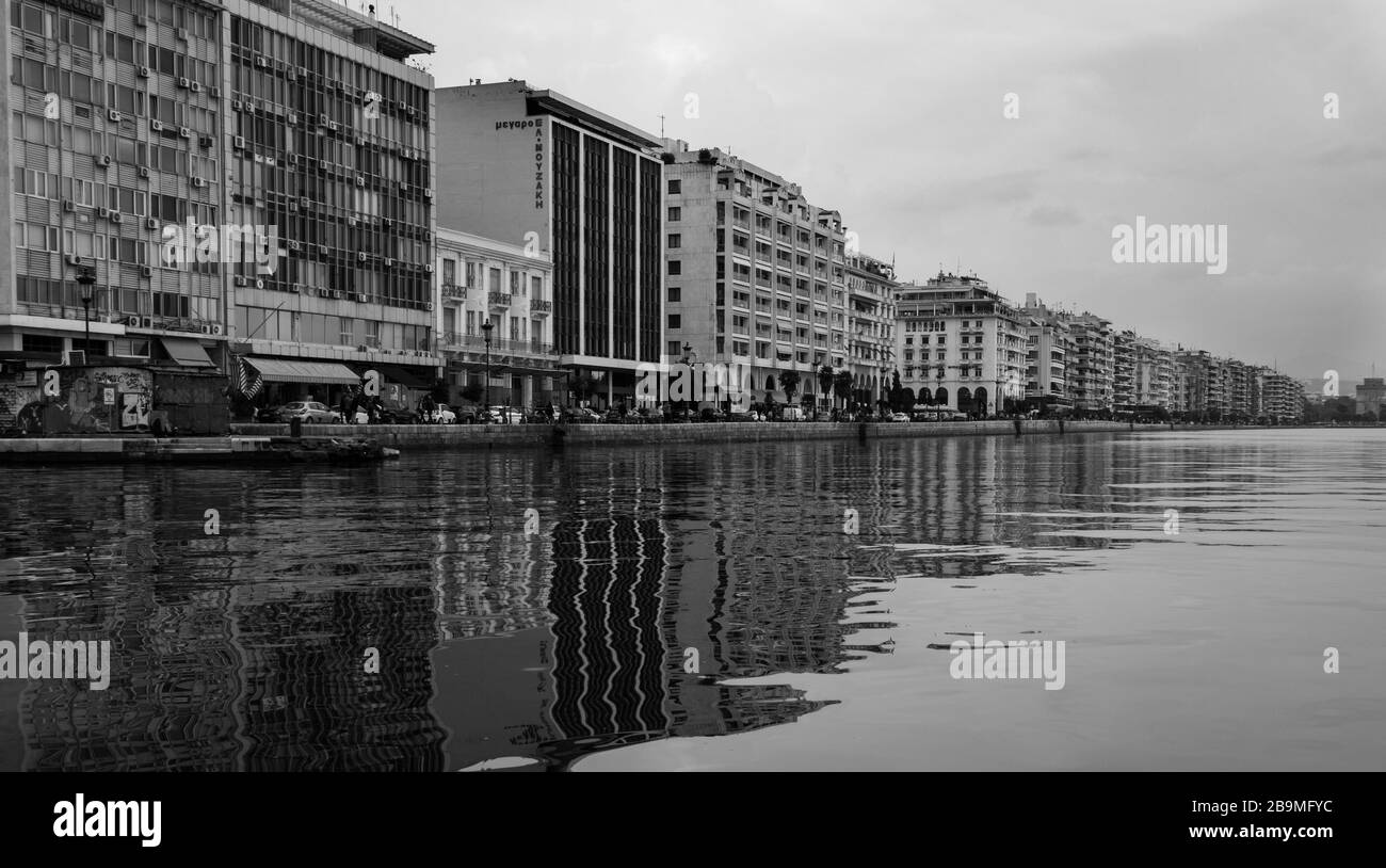 Thessaloniki old port Stock Photo