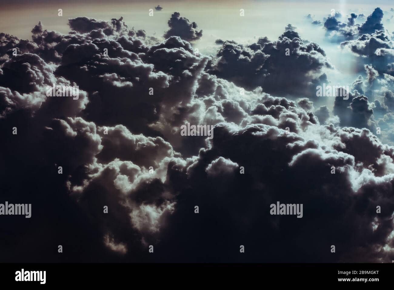 cloud and sky view from the window of an airplane Stock Photo - Alamy