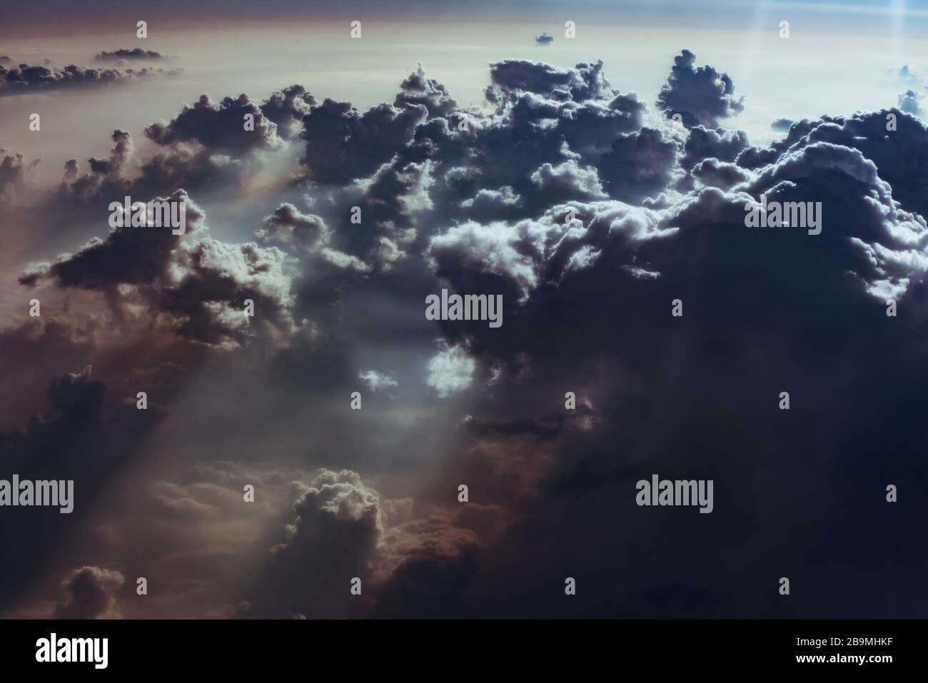 cloud and sky view from the window of an airplane Stock Photo - Alamy