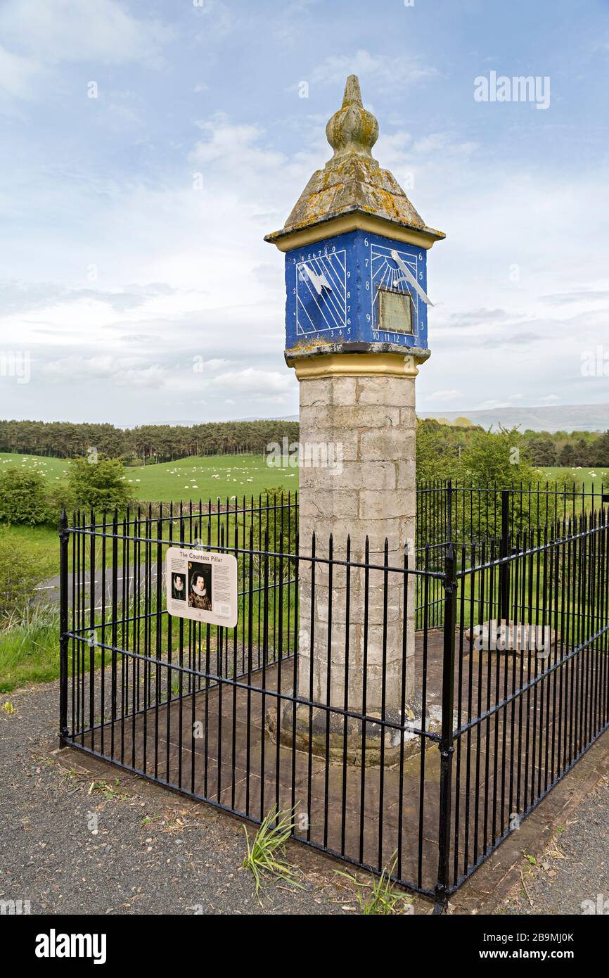 Countess's Pillar, Brougham, Cumbria, England, UK Stock Photo