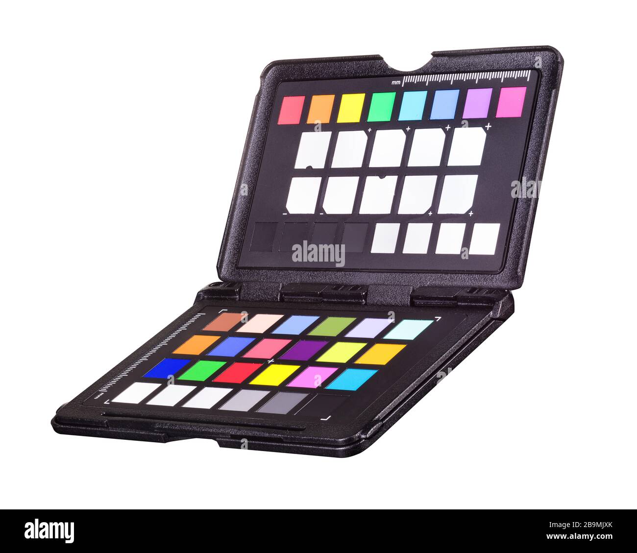 Rainbow color palette or colorchecker calibration passport for post production Stock Photo