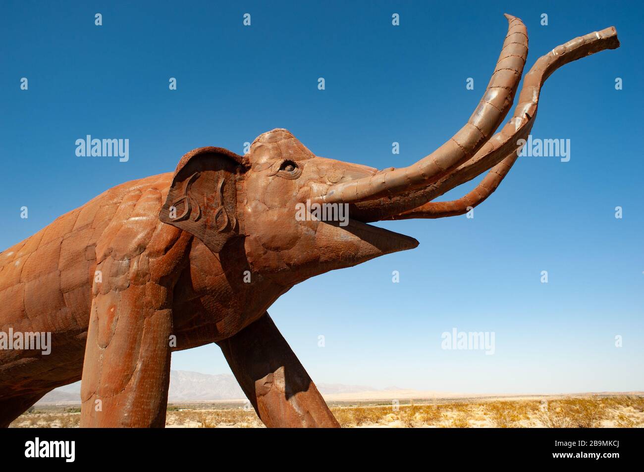 AnzaBorrego, California 21st April 2013 Metal elephant sculptures