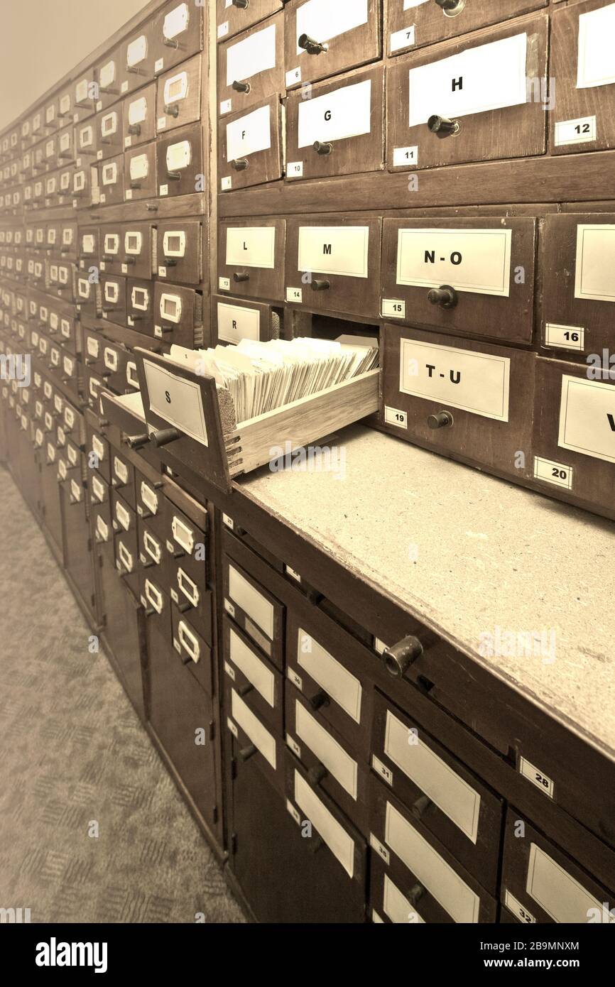 Index register hires stock photography and images Alamy