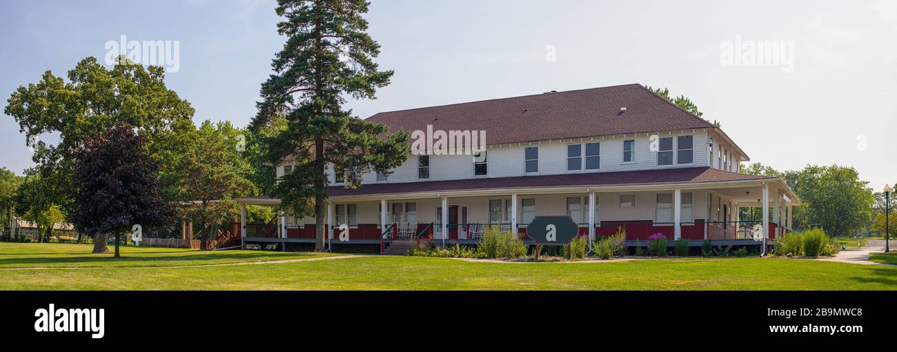 Old Historic building in Cedar Lake, Indiana, USA Stock Photo Alamy