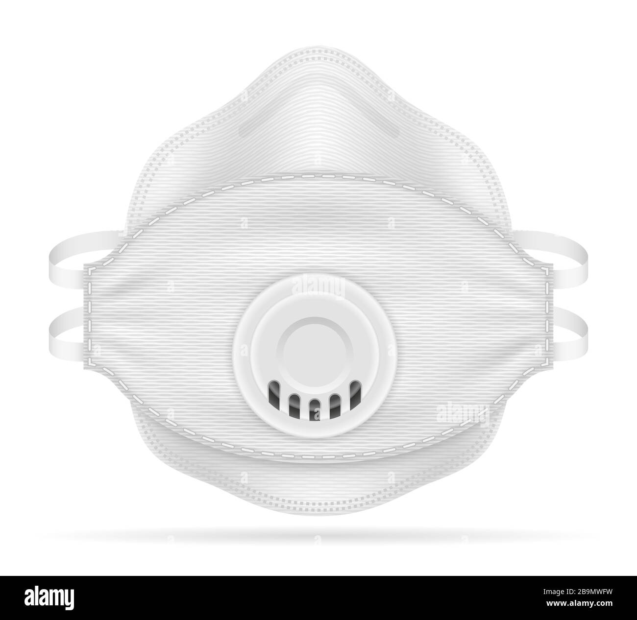 medical respiratory breathing mask for protection against diseases and