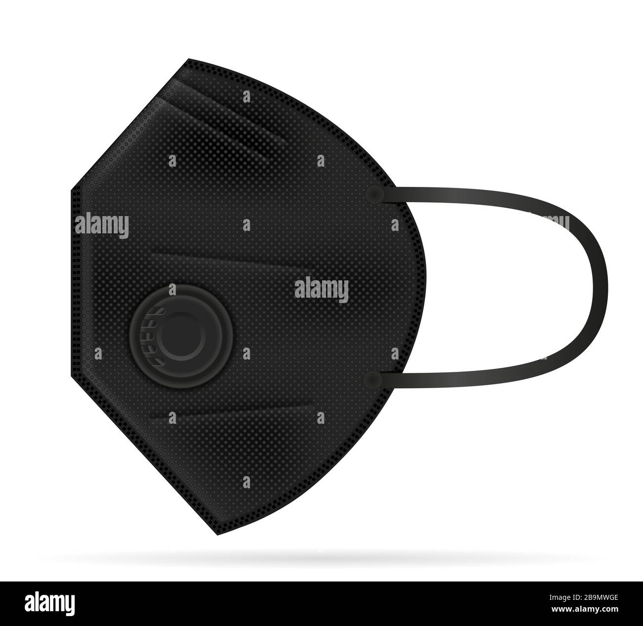 medical respiratory breathing mask for protection against diseases and