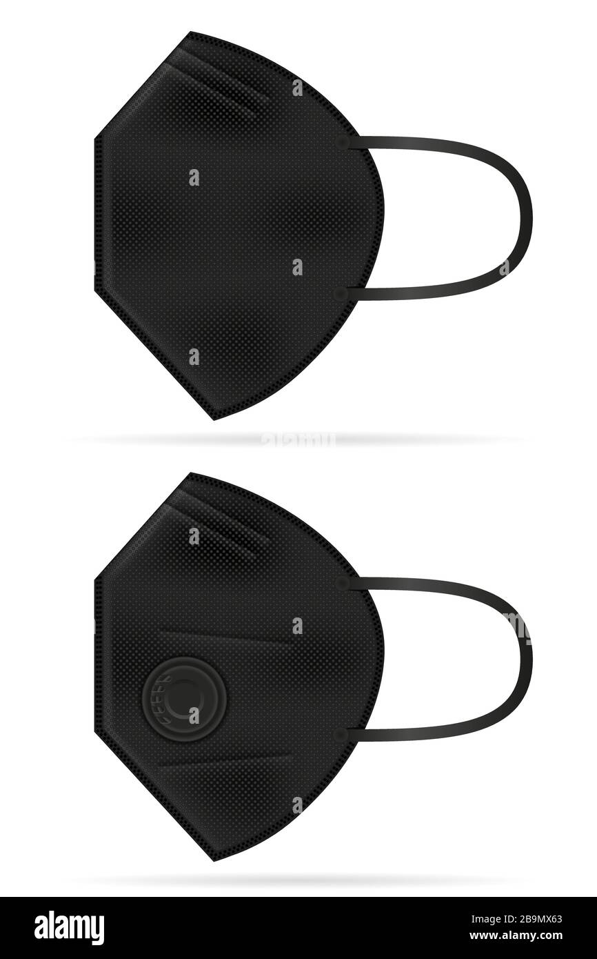 medical respiratory breathing mask for protection against diseases and