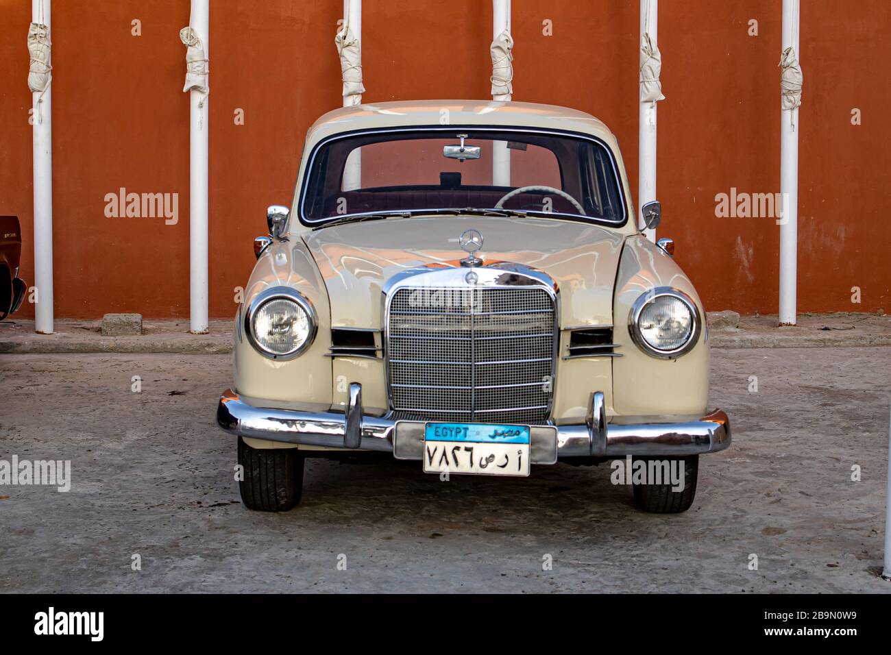 Vintage cars, Egyptian streets Stock Photo Alamy