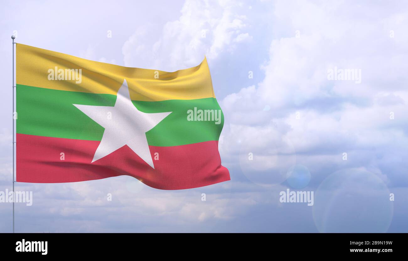 Flag of myanmar hi-res stock photography and images - Alamy