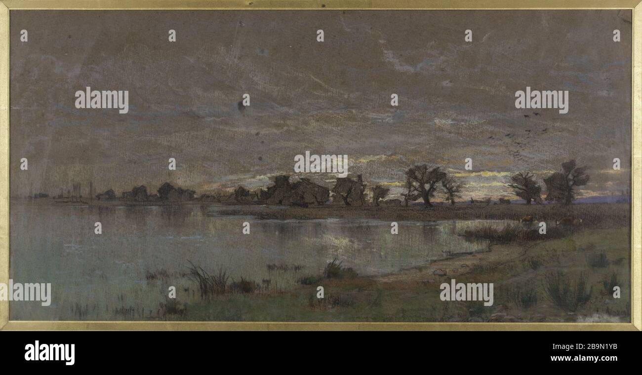 The pond red sea Brenne. Alexandre Nozal (18521929). "L'étang de la Mer rouge en Brenne