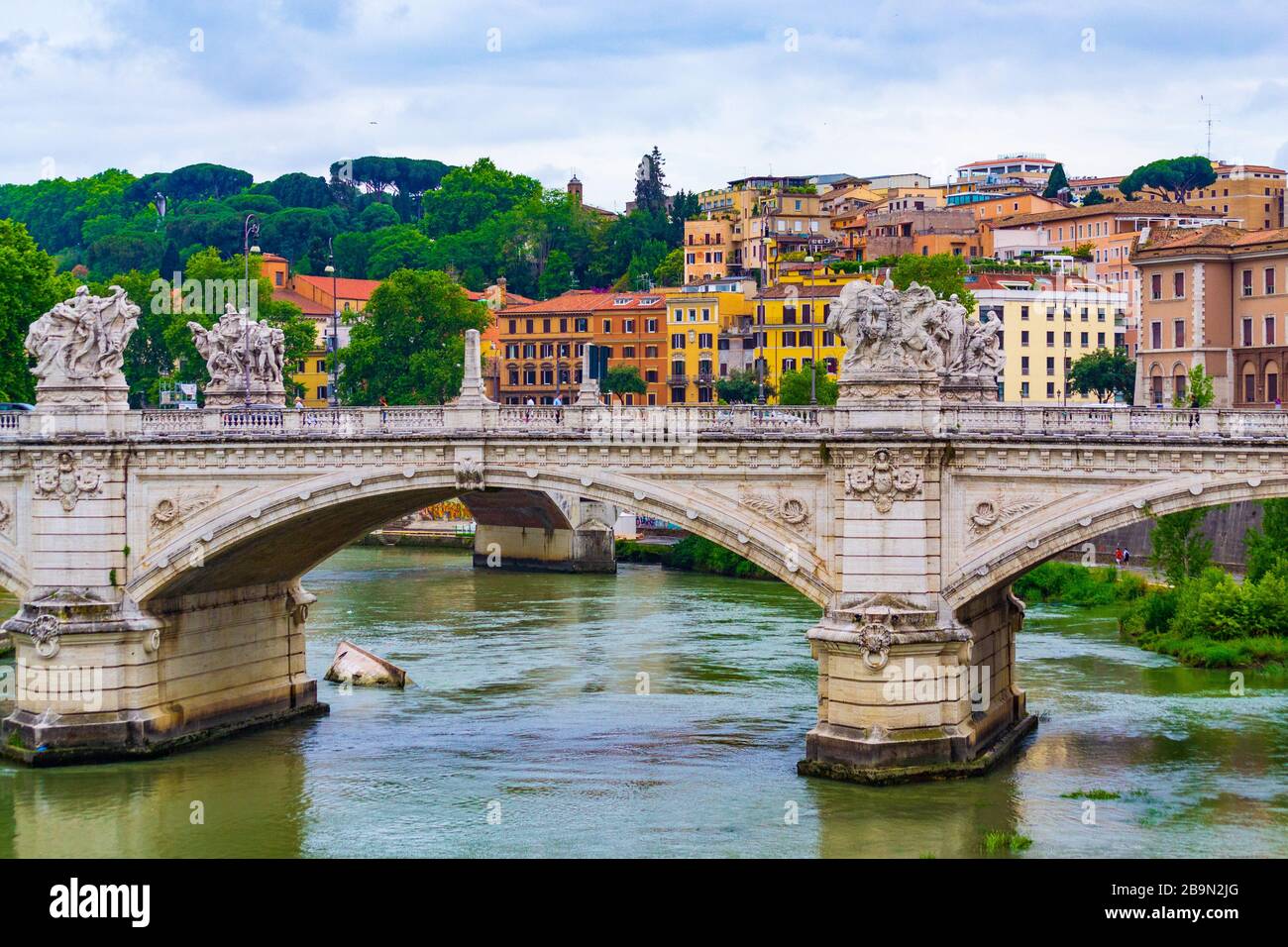 Ponte Vittorio Emanuele II in Rome, Italy