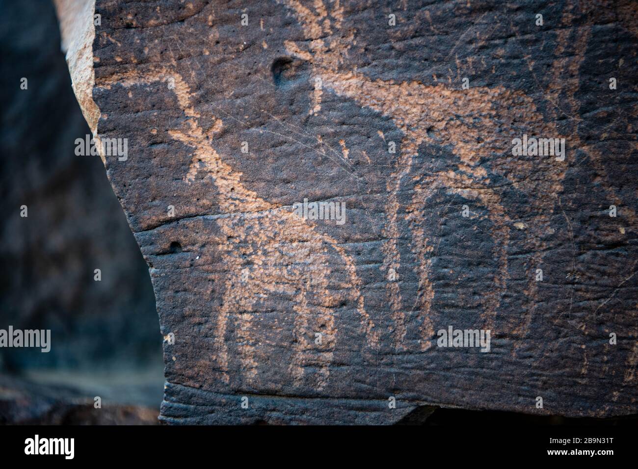 Africa, Djibouti, Abourma. Cave paintings in Abourma Stock Photo