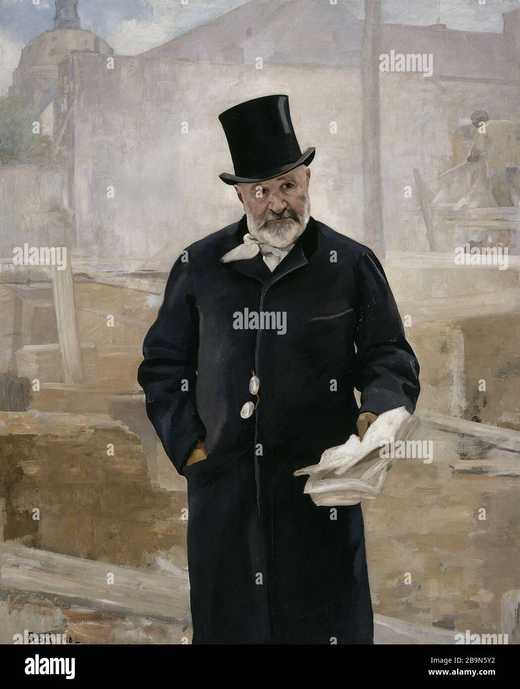 Adolphe Alphand Portrait Alfred Philippe Roll (1846-1919). 'Portrait d'Adolphe Alphand, 1888'. Musée des Beaux-Arts de la Ville de Paris, Petit Palais. Stock Photo
