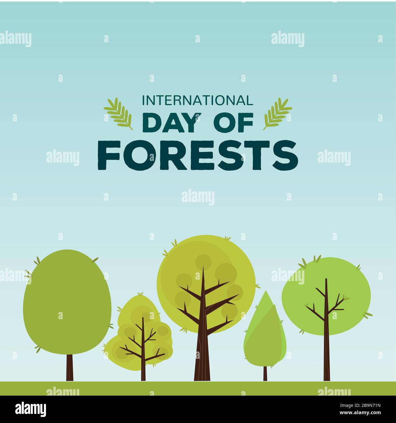 Forest day poster Stock Vector Image & Art - Alamy