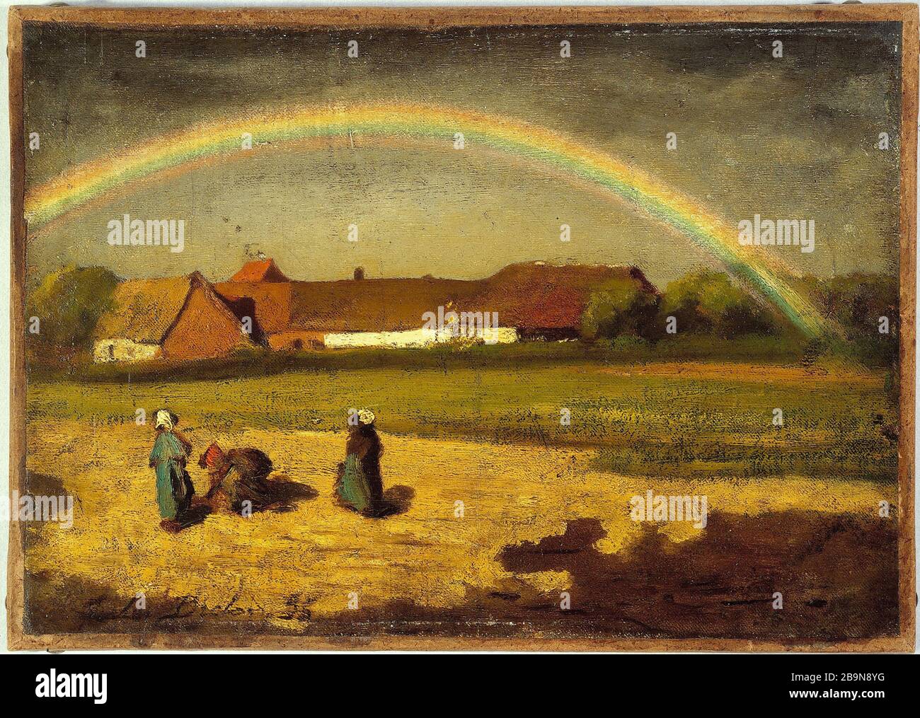 Arc En Ciel A Courrieres Jules Breton 17 1906 L Arc En Ciel A Courrieres 1855 Musee Des Beaux Arts De La Ville De Paris Petit Palais Stock Photo Alamy